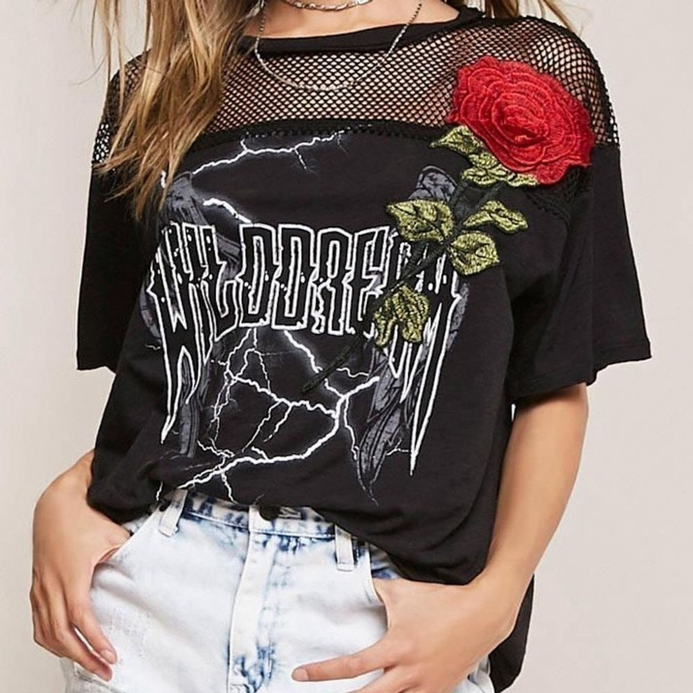 NWT Forever 21 Wild Dream Graphic Short Sleeve Tee Size Small